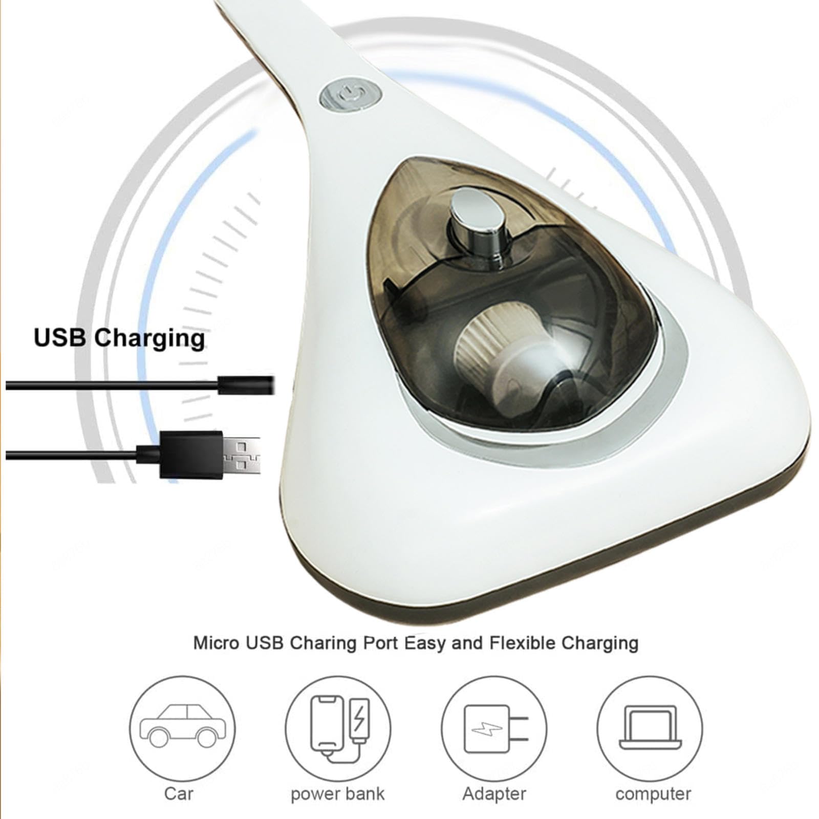 Amazon.co.jp: 布団掃除機 ダニ退治, USB充電式、UVダニ退治、しっぽ温